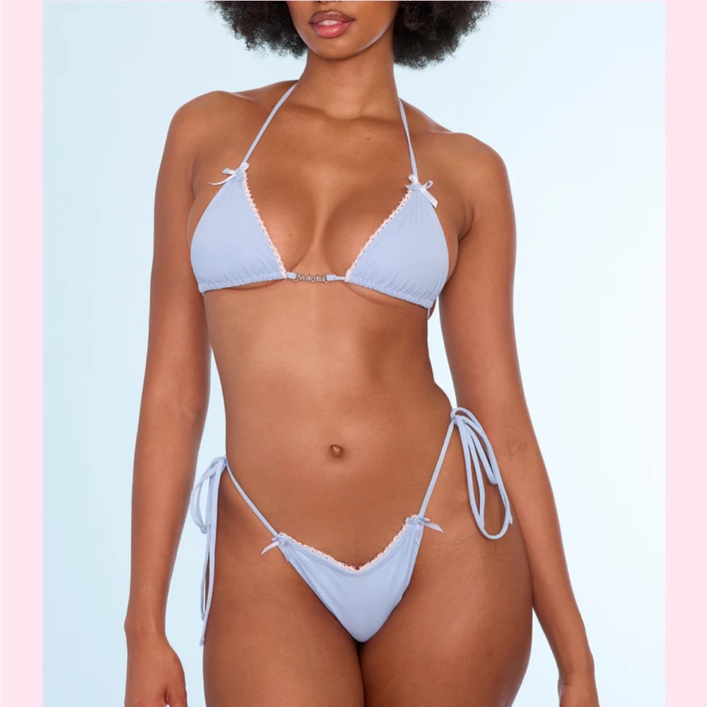 Sky Blue Women's Bikini Set